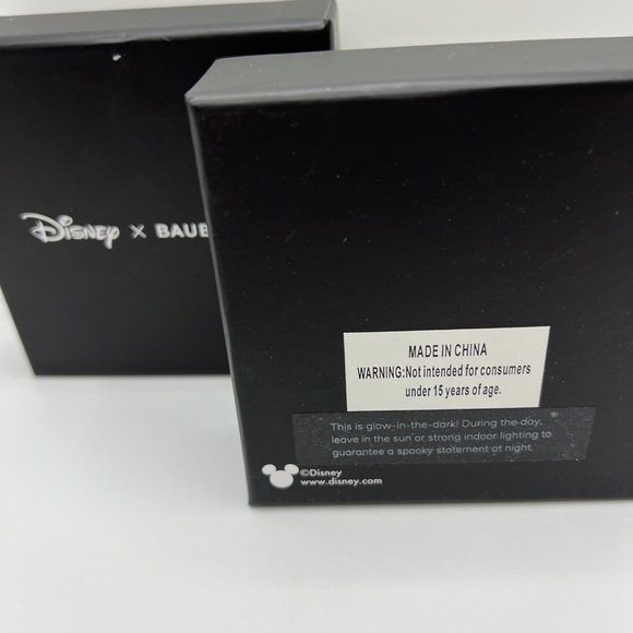 Disney X BaubleBar Halloween Mickey Mouse Glow In The Dark Spider Web Earrings - Picture 3 of 3